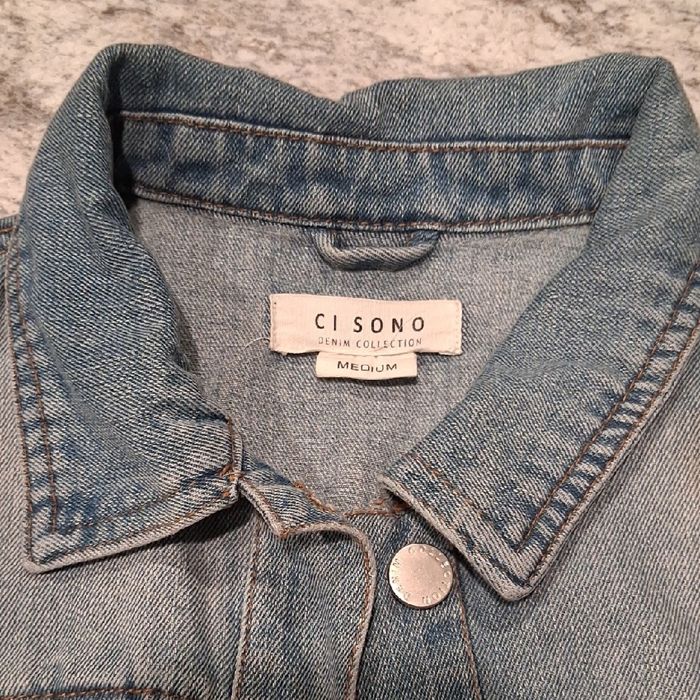 Ci Sono Blue Denim Jeans with Classic Twill Weave